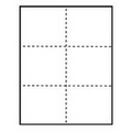 Classic Horizontal Paper Name Badge Insert - Blank (4 1/4"x3 2/3")